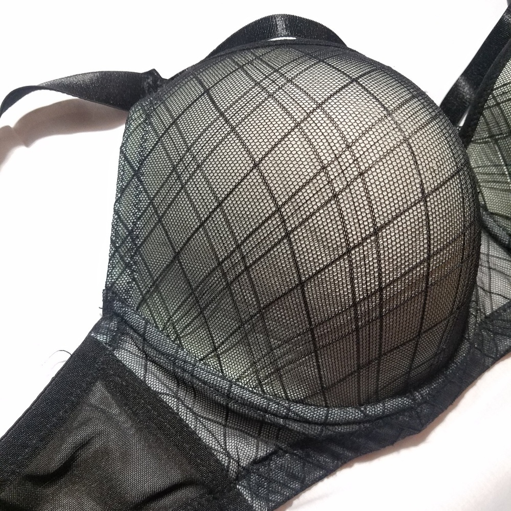 Paramour Brand Strappy Plaid Bra